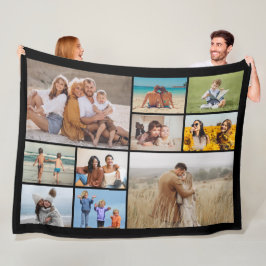 Erstellen Sie Ihre eigene 10-FotoCollage Fleecedecke