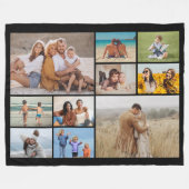 Erstellen Sie Ihre eigene 10-FotoCollage Fleecedecke (Vorderseite (Horizontal))