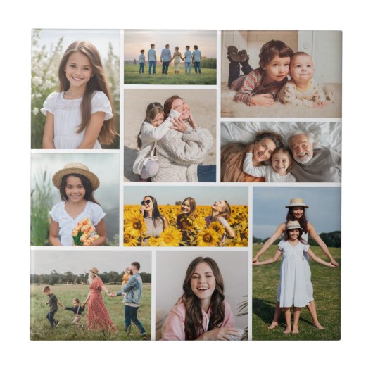 Erstellen Sie Ihre eigene 10-FotoCollage Fliese (Vorderseite)