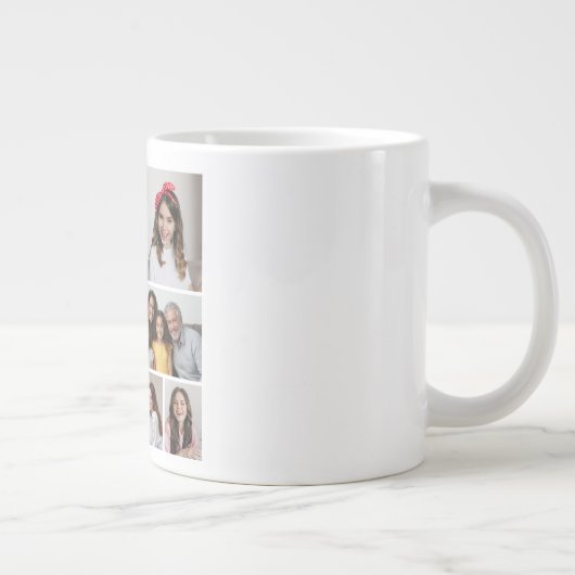Erstellen Sie Ihre eigene 10-FotoCollage Jumbo-Tasse (Rechts)