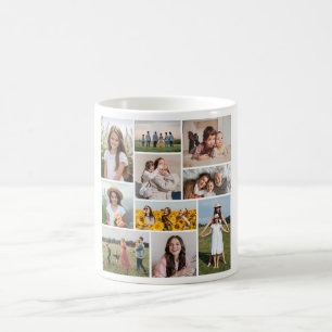 Erstellen Sie Ihre eigene 10-FotoCollage Kaffeetasse