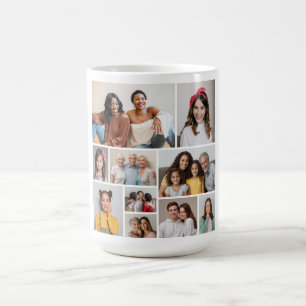 Erstellen Sie Ihre eigene 10-FotoCollage Kaffeetasse