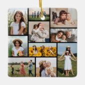 Erstellen Sie Ihre eigene 10-FotoCollage Keramikornament (Vorderseite)