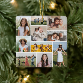 Erstellen Sie Ihre eigene 10-FotoCollage Keramikornament