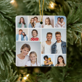 Erstellen Sie Ihre eigene 10-FotoCollage Keramikornament