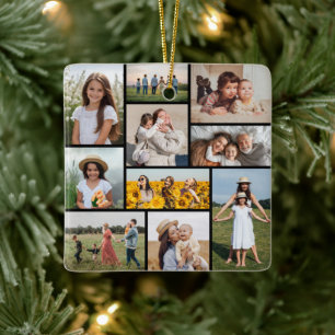 Erstellen Sie Ihre eigene 10-FotoCollage Keramikornament