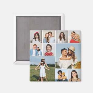 Erstellen Sie Ihre eigene 10-FotoCollage Magnet