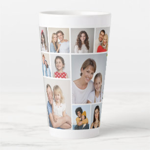 Erstellen Sie Ihre eigene 10-FotoCollage Milchtasse