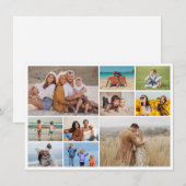 Erstellen Sie Ihre eigene 10-FotoCollage Mitteilungskarte (Vorne/Hinten)