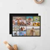 Erstellen Sie Ihre eigene 10-FotoCollage Mitteilungskarte (Vorderseite/Rückseite Beispiel)