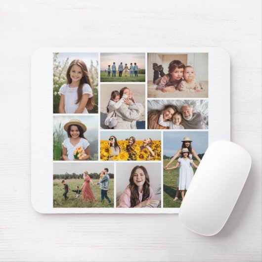 Erstellen Sie Ihre eigene 10-FotoCollage Mousepad (Mit Mouse)