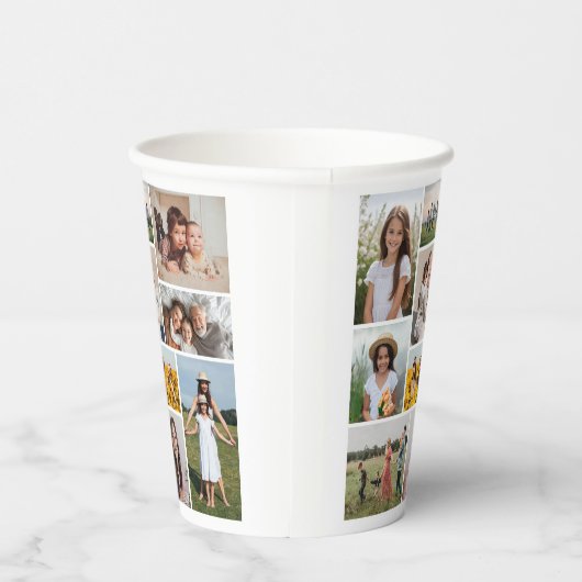 Erstellen Sie Ihre eigene 10-FotoCollage Pappbecher (Rechts)