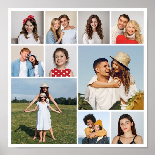 Erstellen Sie Ihre eigene 10-FotoCollage Poster (Vorne)