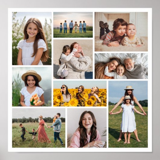 Erstellen Sie Ihre eigene 10-FotoCollage Poster (Vorne)