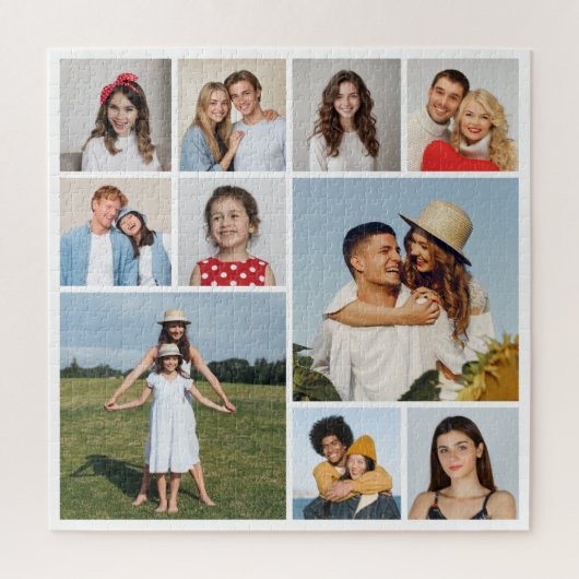 Erstellen Sie Ihre eigene 10-FotoCollage Puzzle (Vertikal)