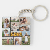 Erstellen Sie Ihre eigene 10-FotoCollage Schlüsselanhänger (Rückseite)