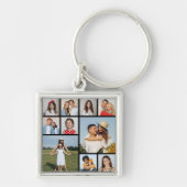 Erstellen Sie Ihre eigene 10-FotoCollage Schlüsselanhänger (Vorne)
