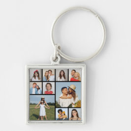 Erstellen Sie Ihre eigene 10-FotoCollage Schlüsselanhänger