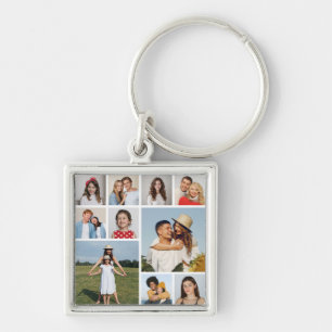 Erstellen Sie Ihre eigene 10-FotoCollage Schlüsselanhänger