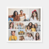 Erstellen Sie Ihre eigene 10-FotoCollage Serviette (Vorderseite)