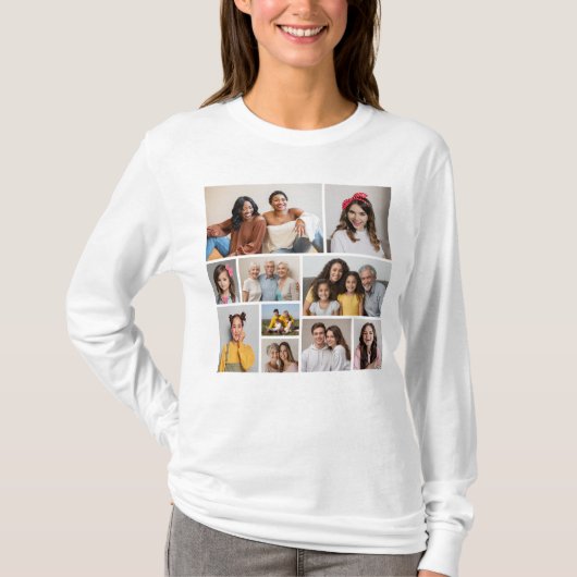 Erstellen Sie Ihre eigene 10-FotoCollage T-Shirt (Vorderseite)