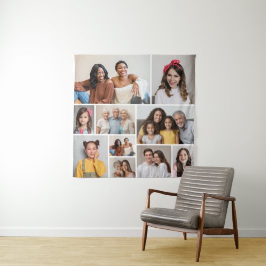 Erstellen Sie Ihre eigene 10-FotoCollage Wandteppich (Beispiel)