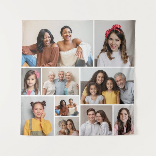 Erstellen Sie Ihre eigene 10-FotoCollage Wandteppich (Vorderseite)