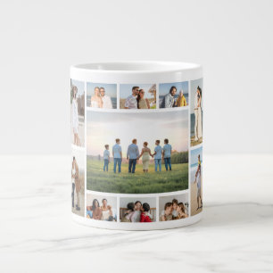 Erstellen Sie Ihre eigene 11-Foto-Collage Jumbo-Tasse