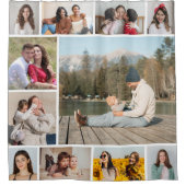 Erstellen Sie Ihre eigene 11 FotoCollage Duschvorhang (Vorderseite)