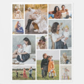 Erstellen Sie Ihre eigene 11 FotoCollage Fleecedecke (Vorderseite)