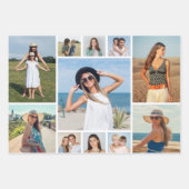 Erstellen Sie Ihre eigene 11 FotoCollage Geschenkpapier Set (Vorderseite)