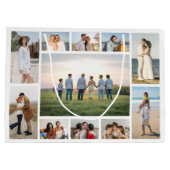 Erstellen Sie Ihre eigene 11 FotoCollage Große Geschenktüte (Rückseite)