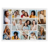 Erstellen Sie Ihre eigene 11 FotoCollage Große Geschenktüte (Rückseite)