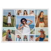 Erstellen Sie Ihre eigene 11 FotoCollage Große Geschenktüte (Vorderseite)