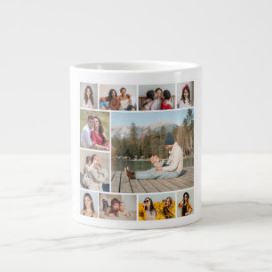 Erstellen Sie Ihre eigene 11 FotoCollage Jumbo-Tasse