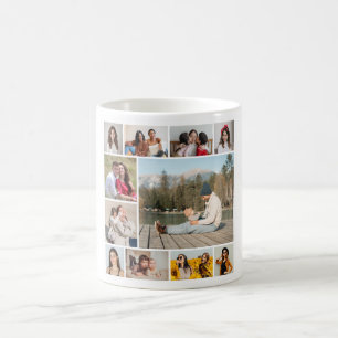 Erstellen Sie Ihre eigene 11 FotoCollage Kaffeetasse