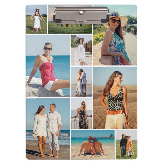 Erstellen Sie Ihre eigene 11 FotoCollage Klemmbrett (Vorderseite)
