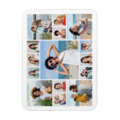 Erstellen Sie Ihre eigene 11 FotoCollage Magnet (Vertikal)