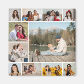 Erstellen Sie Ihre eigene 11 FotoCollage Magnet (Vorne)