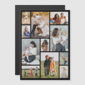 Erstellen Sie Ihre eigene 11 Fotocollage Magnetkar Magnetkarte (Vorne/Hinten)