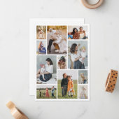 Erstellen Sie Ihre eigene 11 FotoCollage Mitteilungskarte (Vorderseite/Rückseite Beispiel)