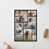 Erstellen Sie Ihre eigene 11 FotoCollage Mitteilungskarte (Vorderseite/Rückseite Beispiel)