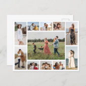 Erstellen Sie Ihre eigene 11 FotoCollage Postkarte (Vorne/Hinten)