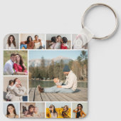 Erstellen Sie Ihre eigene 11 FotoCollage Schlüsselanhänger (Rückseite)