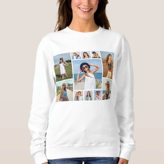 Erstellen Sie Ihre eigene 11 FotoCollage Sweatshirt (Vorderseite)