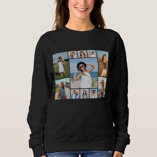 Erstellen Sie Ihre eigene 11 FotoCollage Sweatshirt (Vorderseite)