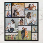 Erstellen Sie Ihre eigene 11 FotoCollage Weinetikett (Einzelnes Label)