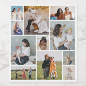 Erstellen Sie Ihre eigene 11 FotoCollage Weinetikett (Einzelnes Label)