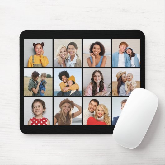 Erstellen Sie Ihre eigene 12-Collage Mouse Pad Mousepad (Mit Mouse)