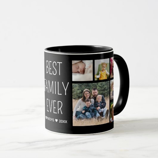 Erstellen Sie Ihre eigene 12-Foto-Beste-Familie je Tasse (VorderseiteRechts)